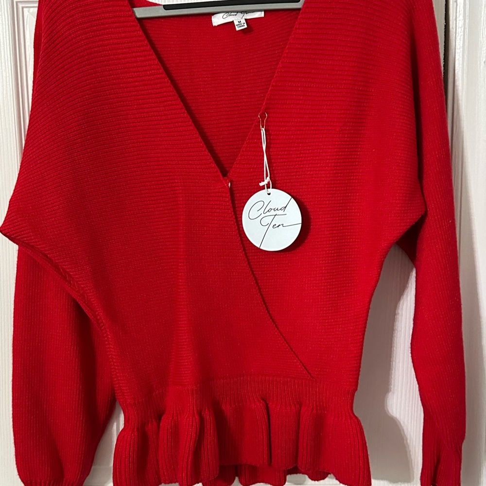 Women's Red Sweater